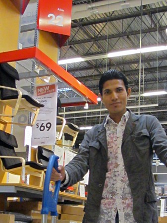 Shekhar at IKEA's warehouse